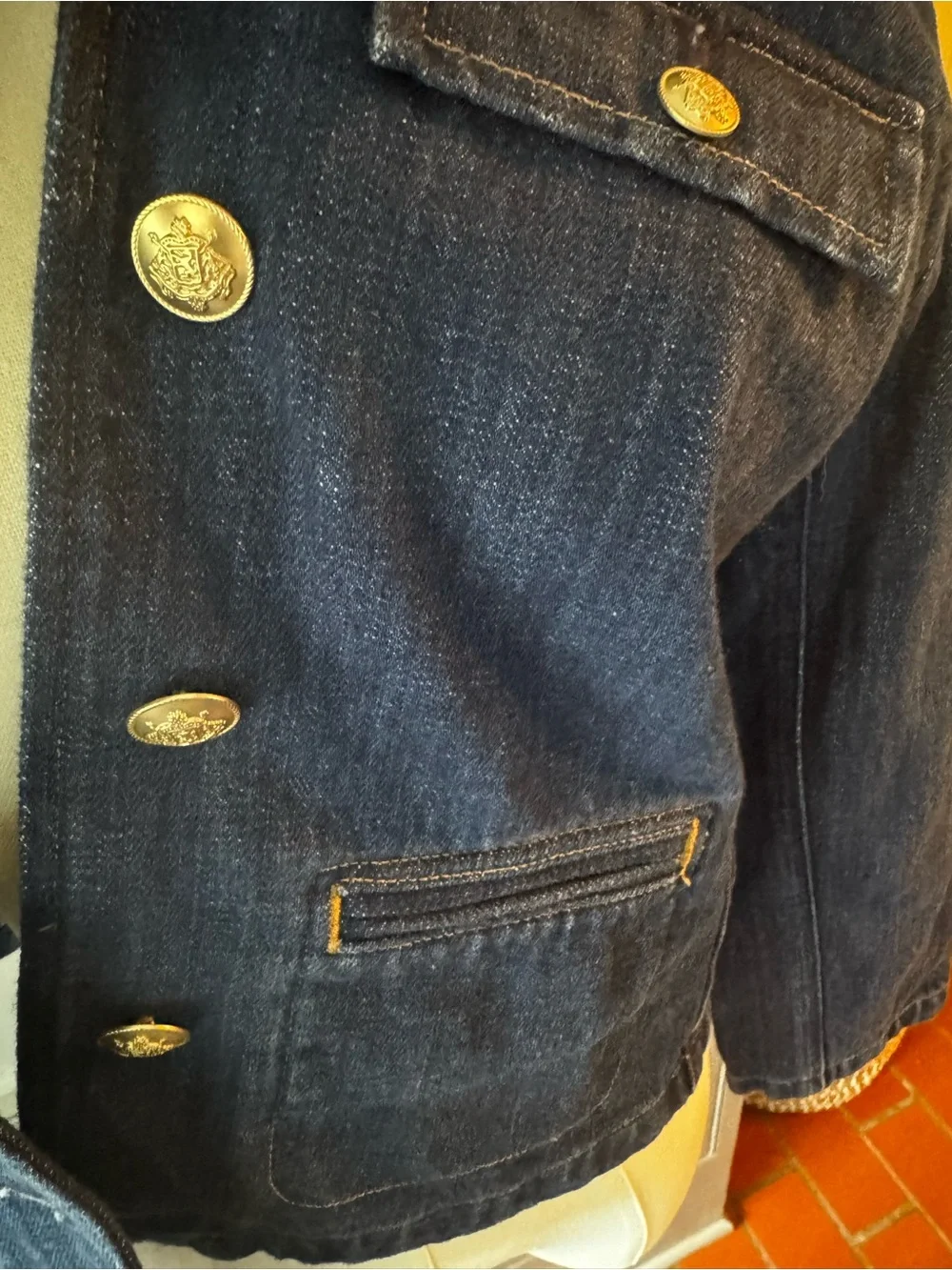 J. Crew structured indigo